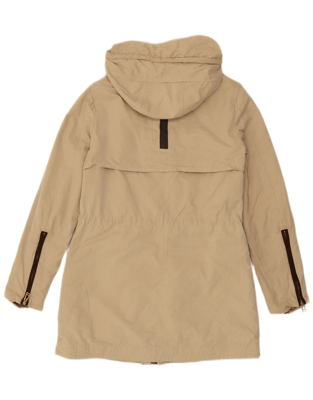 Giacca Parka con cappuccio da donna Zara UK 6 XS Poliestere beige