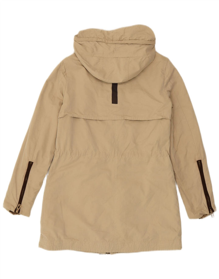 Giacca Parka con cappuccio da donna Zara UK 6 XS Poliestere beige
