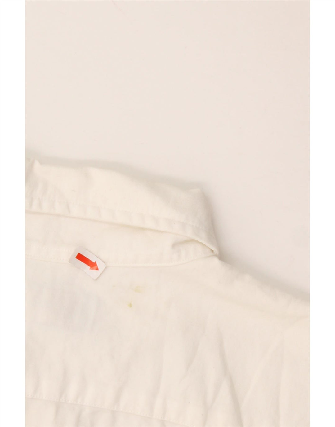 RALPH LAUREN Camicia a maniche corte da donna UK 16 Large Cotone bianco