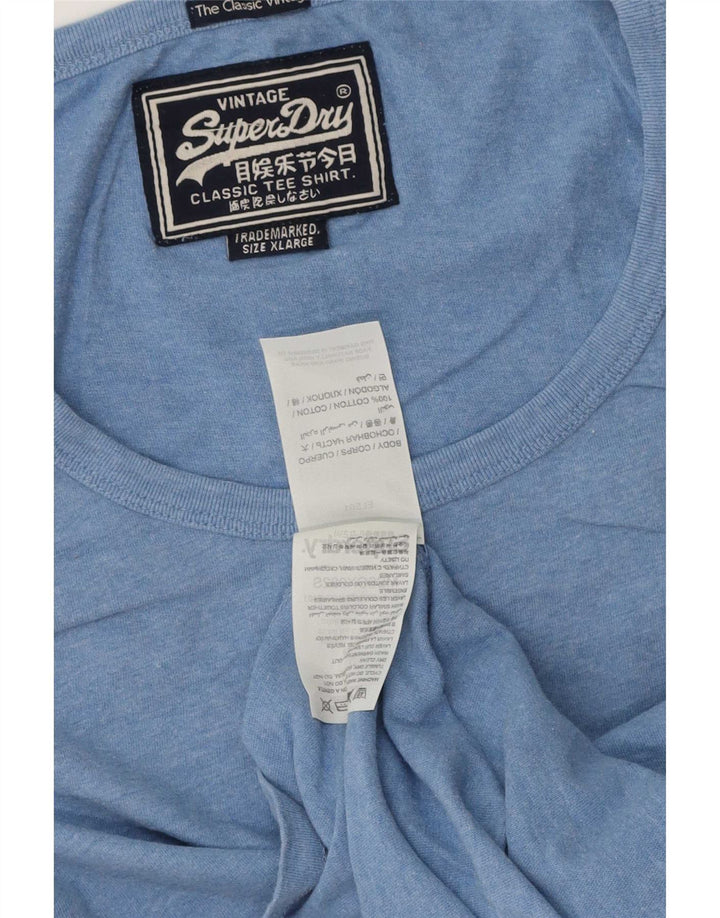 Canotta da uomo Superdry XL in cotone blu