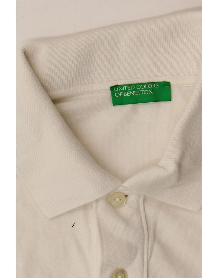 Polo Uomo BENETTON Bianca Media