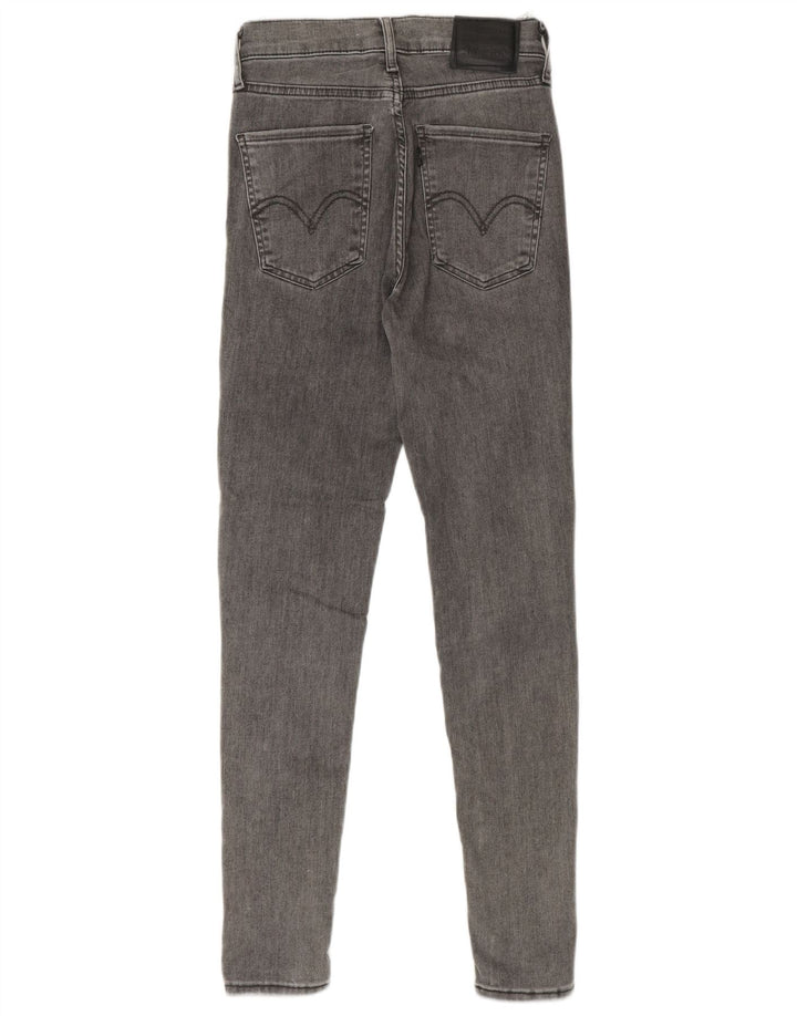 Jeans skinny effetto invecchiato da donna Levi's W25 L28 cotone grigio