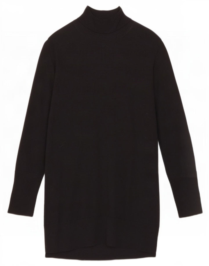 Abito maglione a maniche lunghe da donna Cos UK 14 Lana nera media