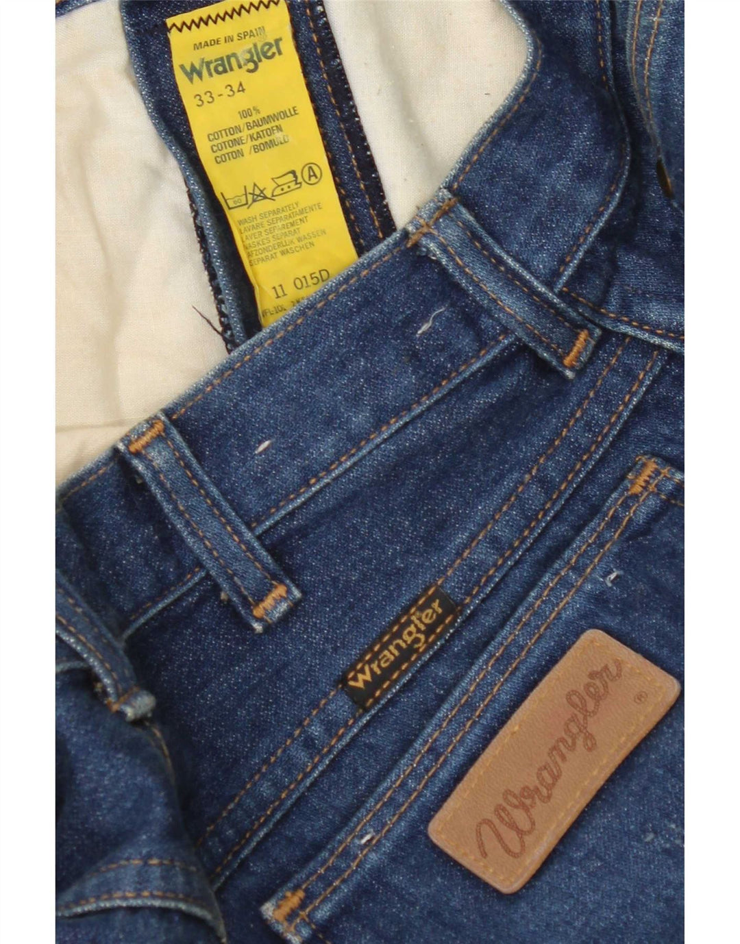 Jeans slim da uomo Wrangler W33 L32 cotone blu