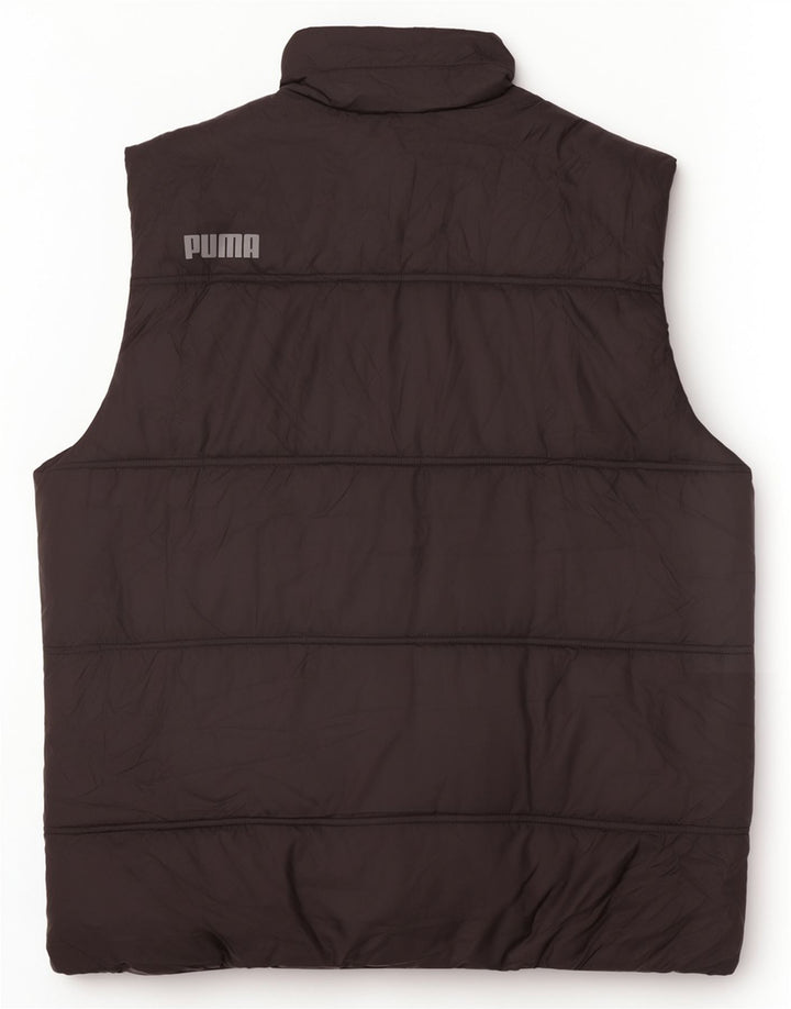 Gilet imbottito con grafica Puma da uomo UK 42 XL poliestere nero