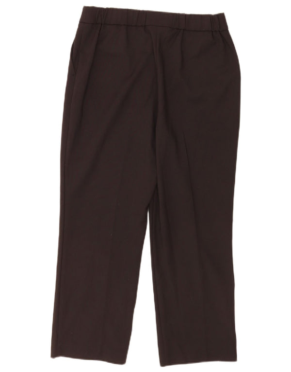 Pantaloni corti dritti da donna Marks & Spencer UK 10 piccoli W28 L23 neri