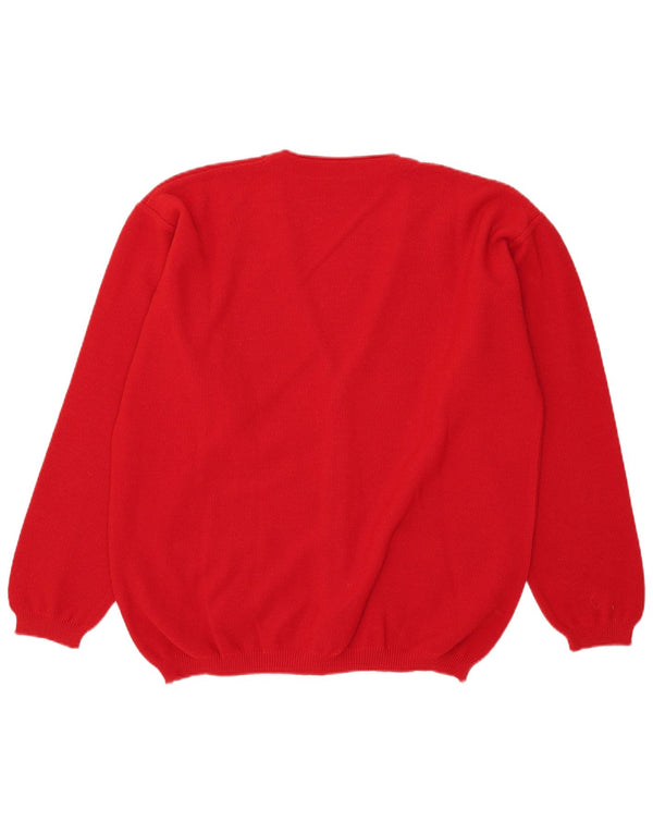 Maglione cardigan da uomo Explorer IT 54 XL rosso acrilico