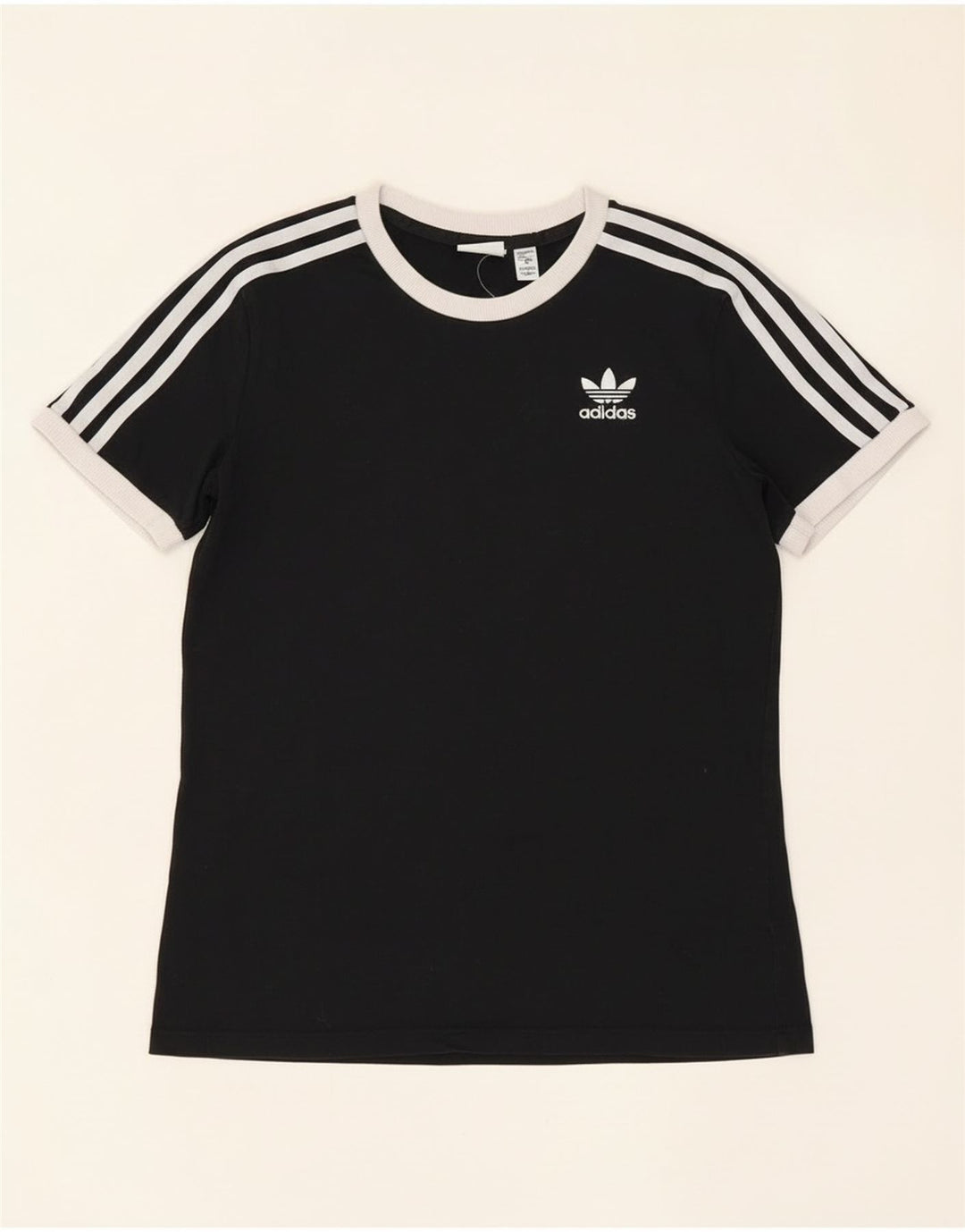 T-shirt da donna Adidas Top UK 8 piccola in cotone nero