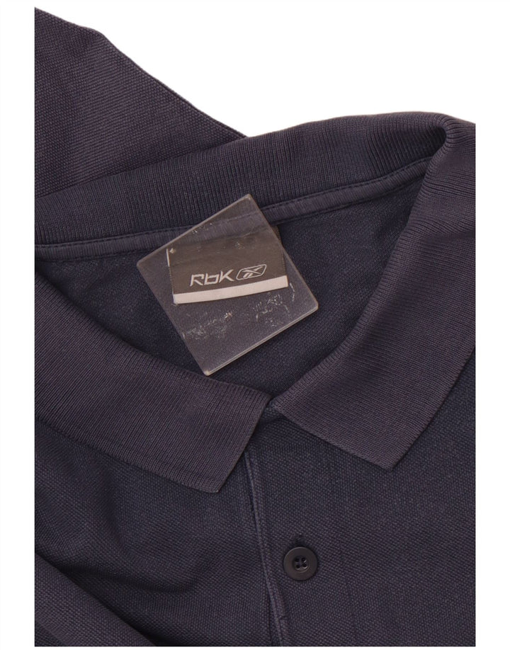 Polo REEBOK da uomo medio blu navy