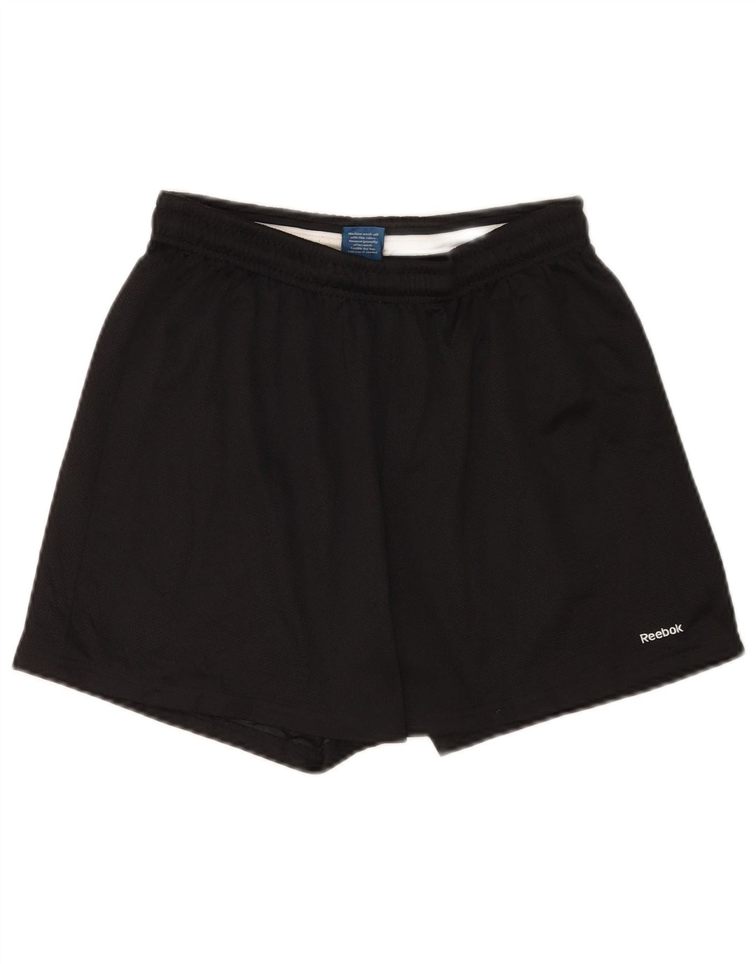 Pantaloncini sportivi Reebok da uomo piccoli neri in poliestere