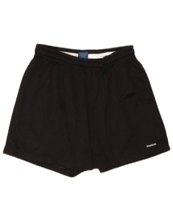 Pantaloncini sportivi Reebok da uomo piccoli neri in poliestere