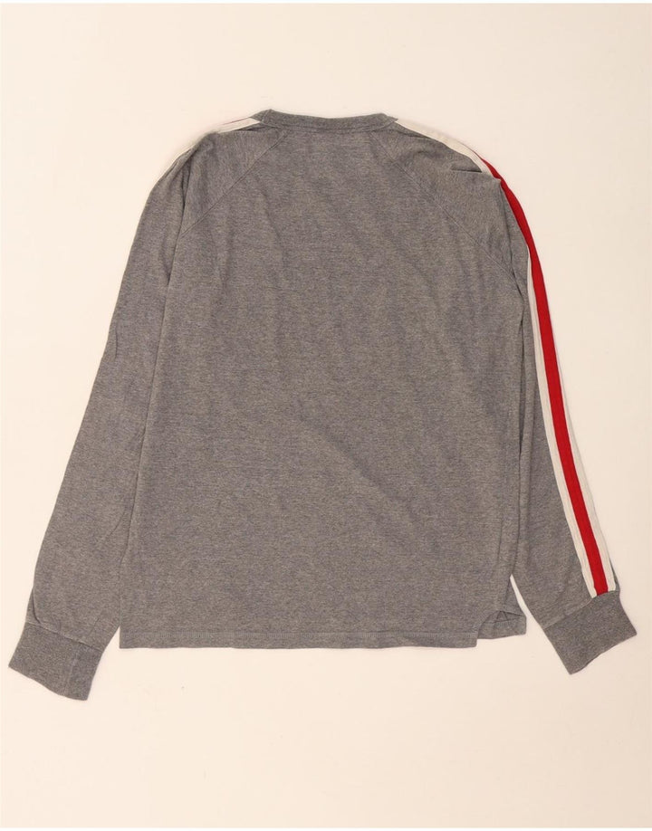 CONVERSE Top grafico da uomo Chuck Taylor a maniche lunghe piccolo grigio color block