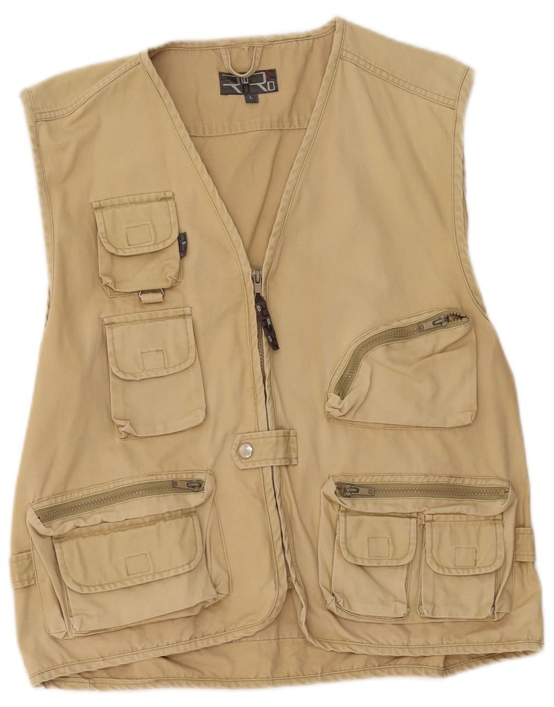 Giacca utility da uomo vintage UK 40 grande cotone beige