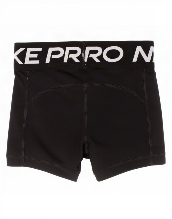 Pantaloncini sportivi Nike per ragazze 6-7 anni XS poliestere nero
