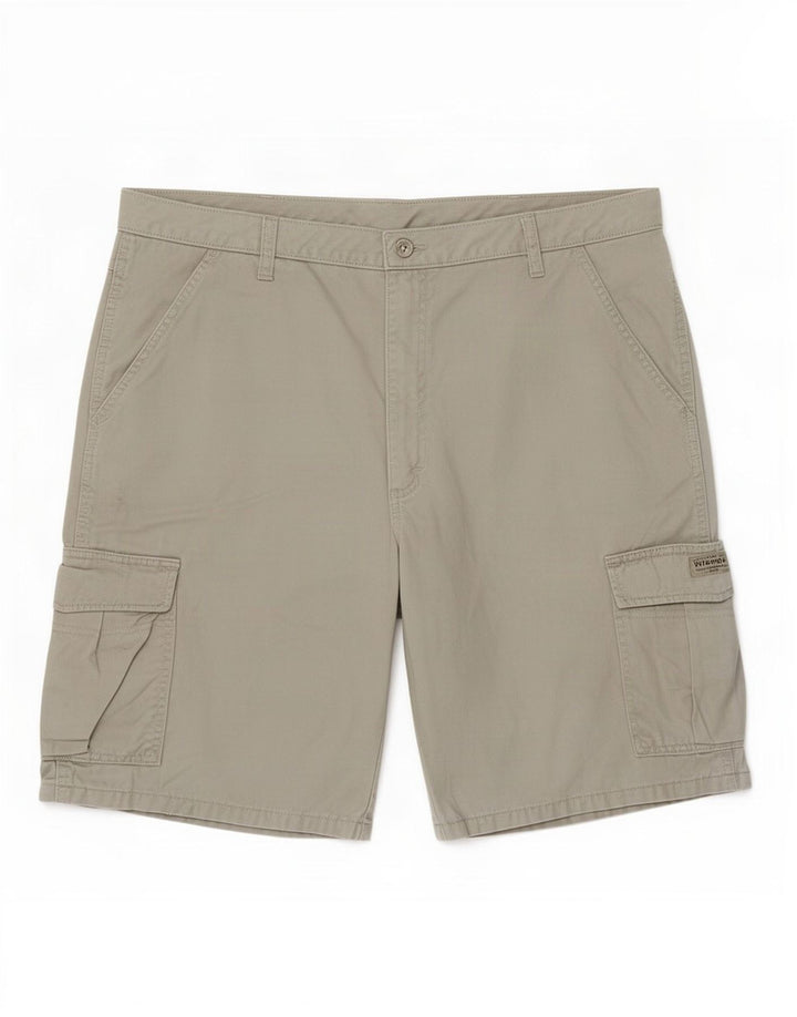 Pantaloncini cargo da uomo Wrangler grandi W36 in cotone grigio