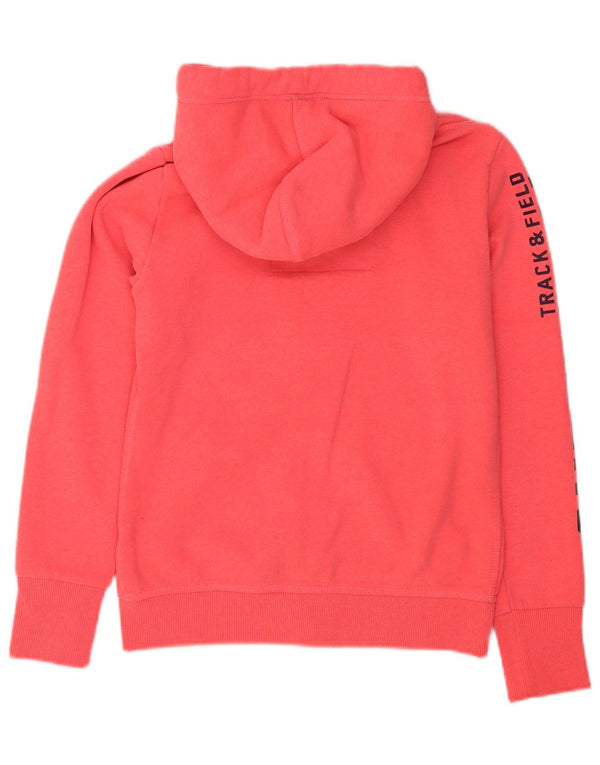 Felpa con cappuccio e zip grafica da donna Superdry UK 12 Medium Pink Sports