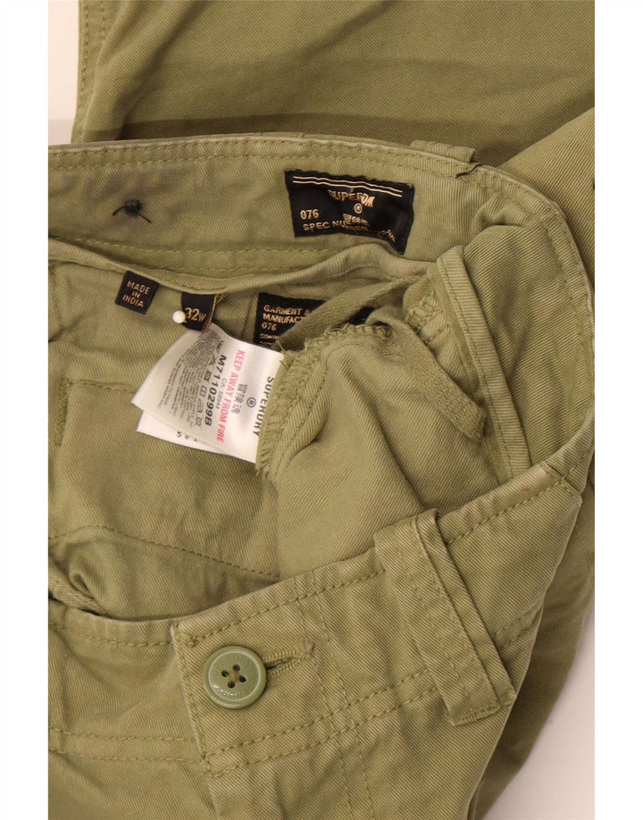 Pantaloncini cargo da uomo Superdry W32 cotone kaki medio