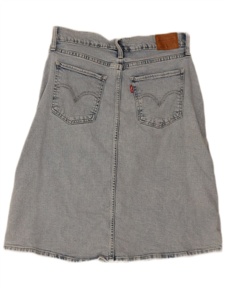 Gonna di jeans da donna Levi's W28 in cotone blu medio