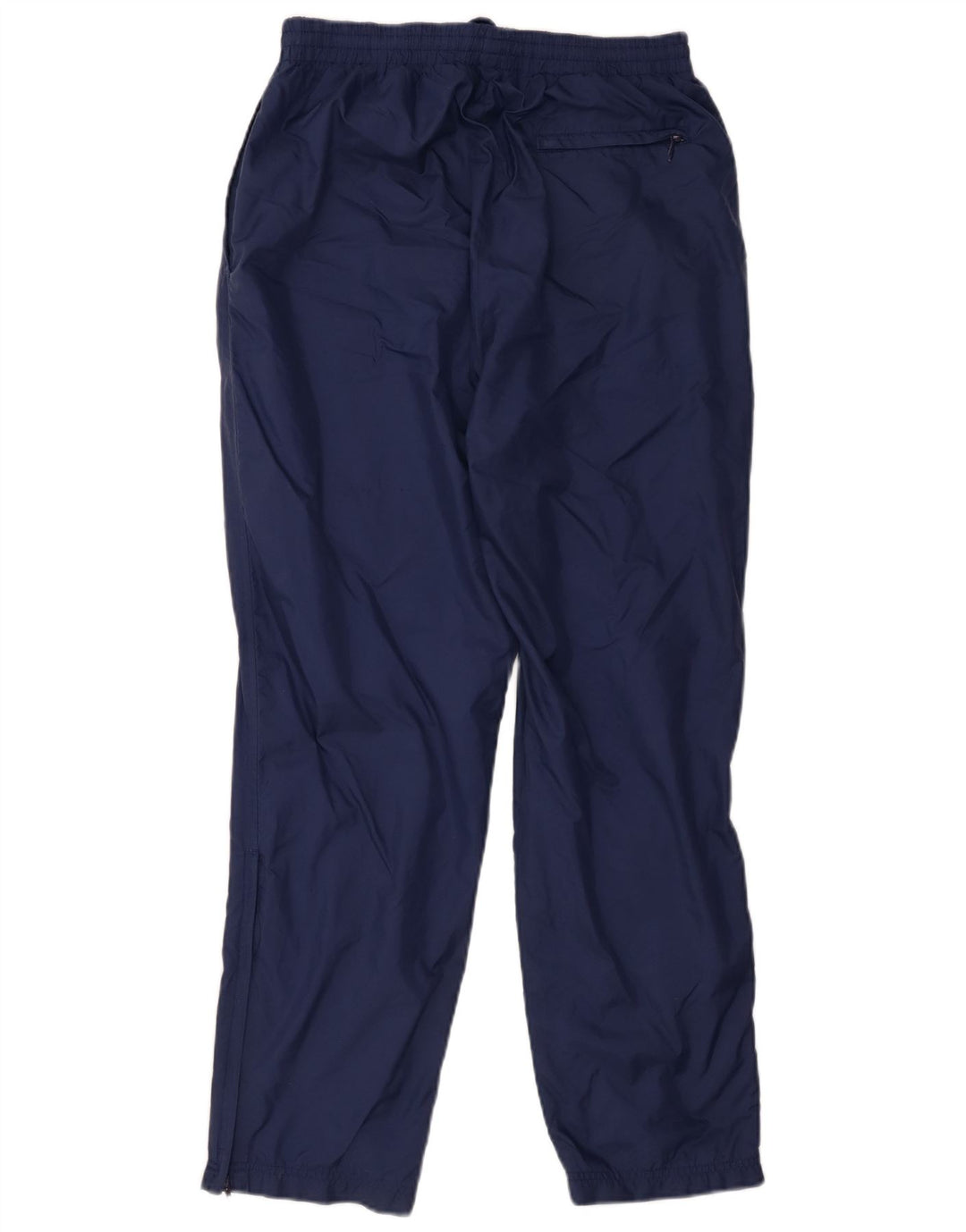 FOOT LOCKER Mens Tracksuit Trousers Medium  Navy Blue Nylon