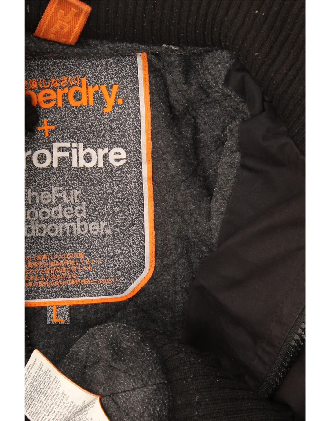 Giubbotto bomber con cappuccio da uomo The Windbomber Superdry UK 40 grande marrone