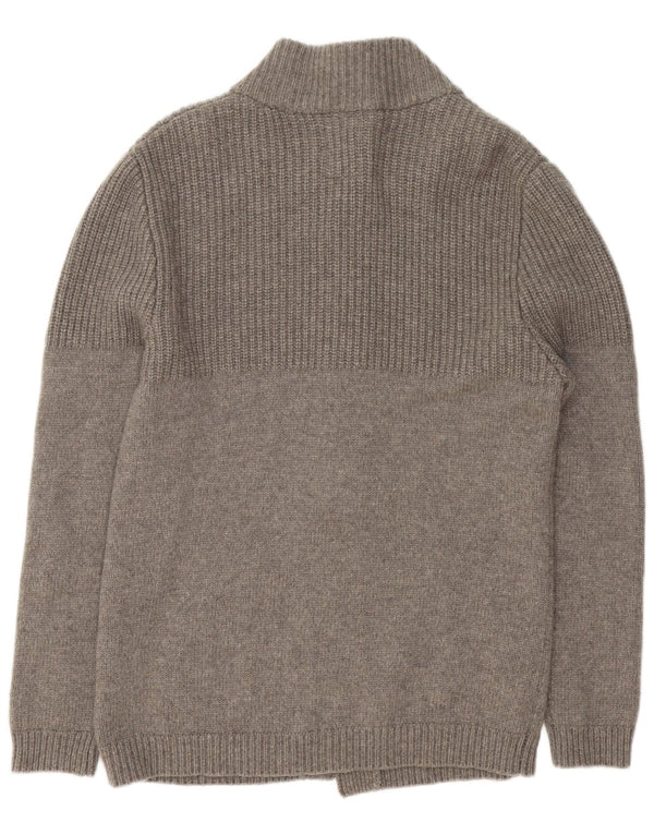 Maglione cardigan da uomo Guess XL in lana grigia