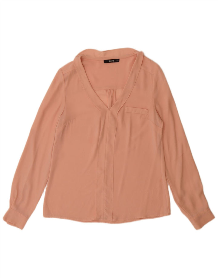 Camicetta a maniche lunghe da donna Oasis UK 8 piccola rosa