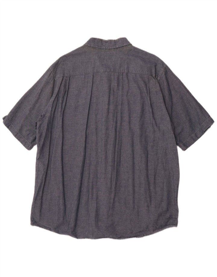 Camicia a maniche corte da uomo WRANGLER 2XL cotone blu