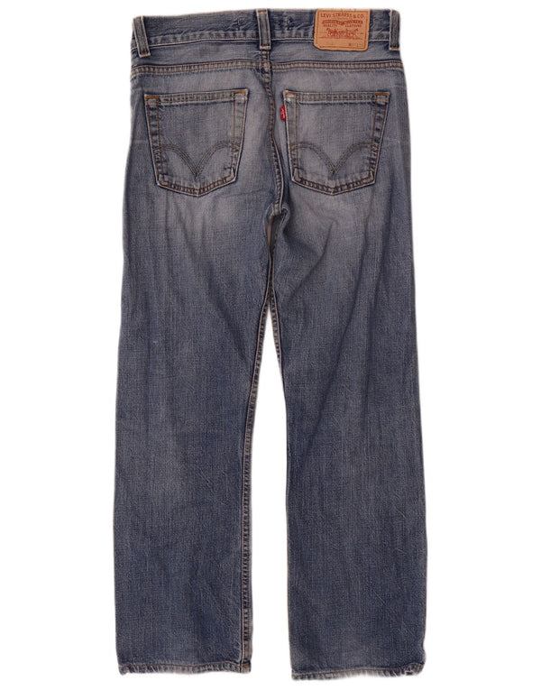 Levi's Uomo 506 Jeans dritti vestibilità standard effetto invecchiato W31 L29 cotone blu