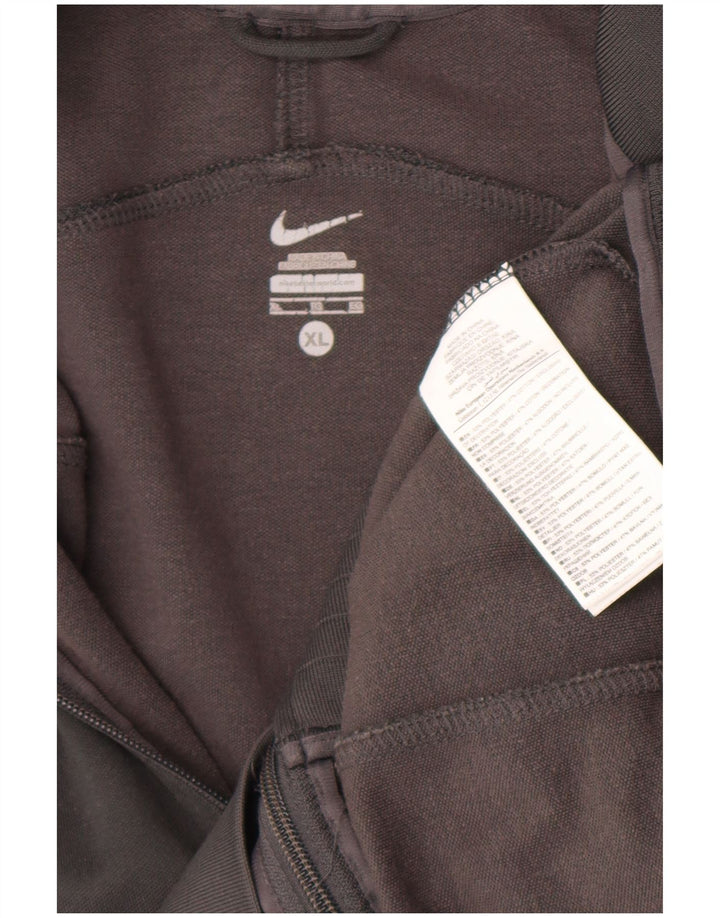 Giacca da tuta da uomo Nike XL in poliestere color block grigio