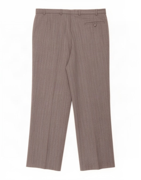 Pantaloni da completo da uomo Marks & Spencer St. Michael W38 L29 a righe grigie