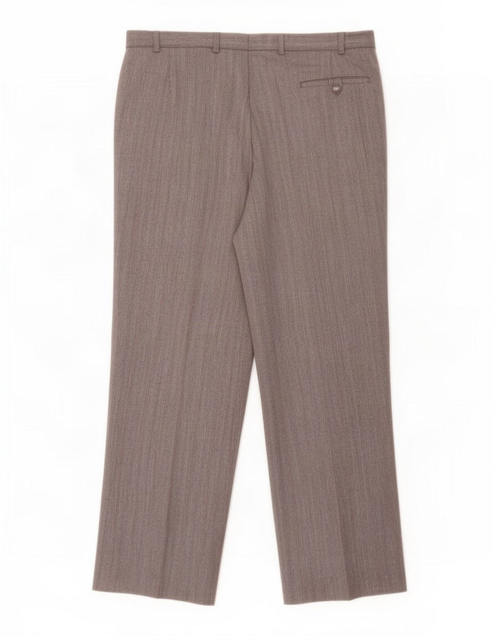 Pantaloni da completo da uomo Marks & Spencer St. Michael W38 L29 a righe grigie