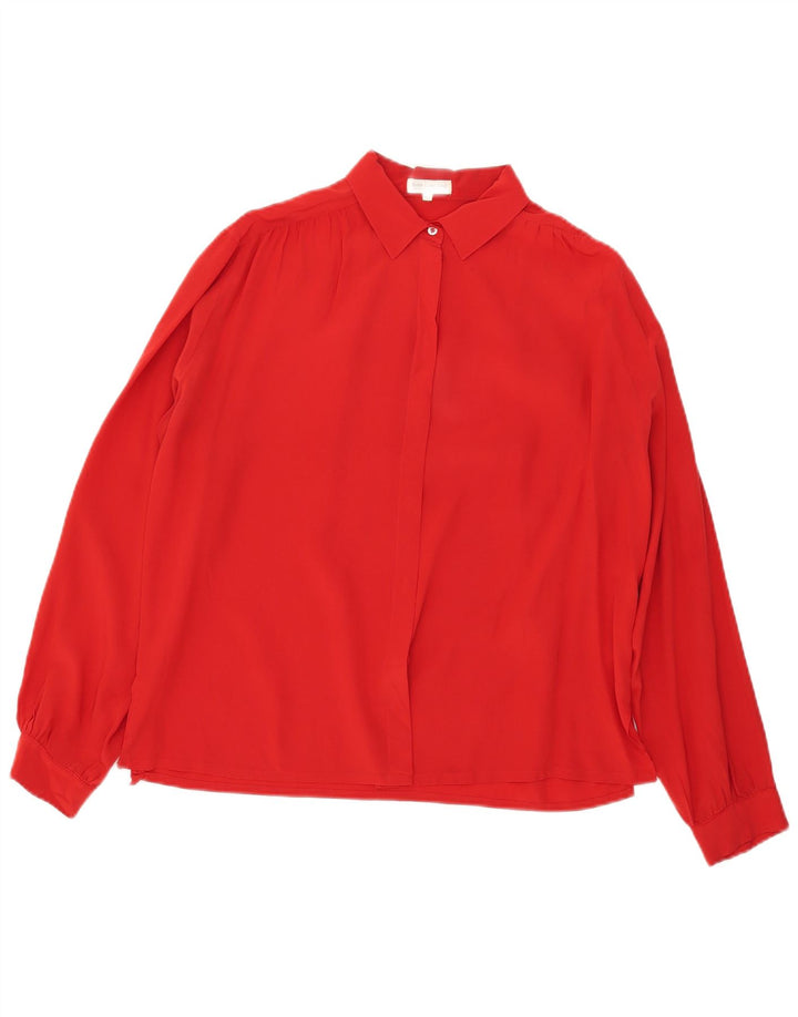Camicetta Camicia Donna VINTAGE IT 44 Rosso Medio
