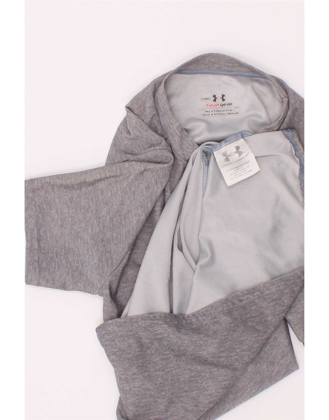 Maglietta Under Armour da bambino 9-10 anni in poliestere grigio medio