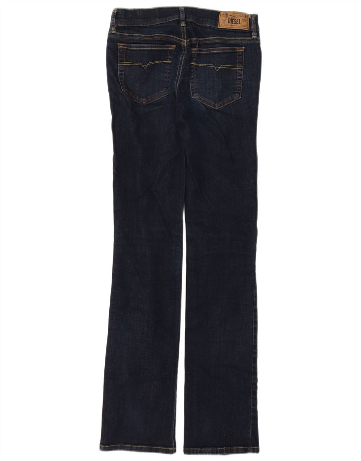 Jeans dritti da donna Diesel W27 L32 cotone blu navy