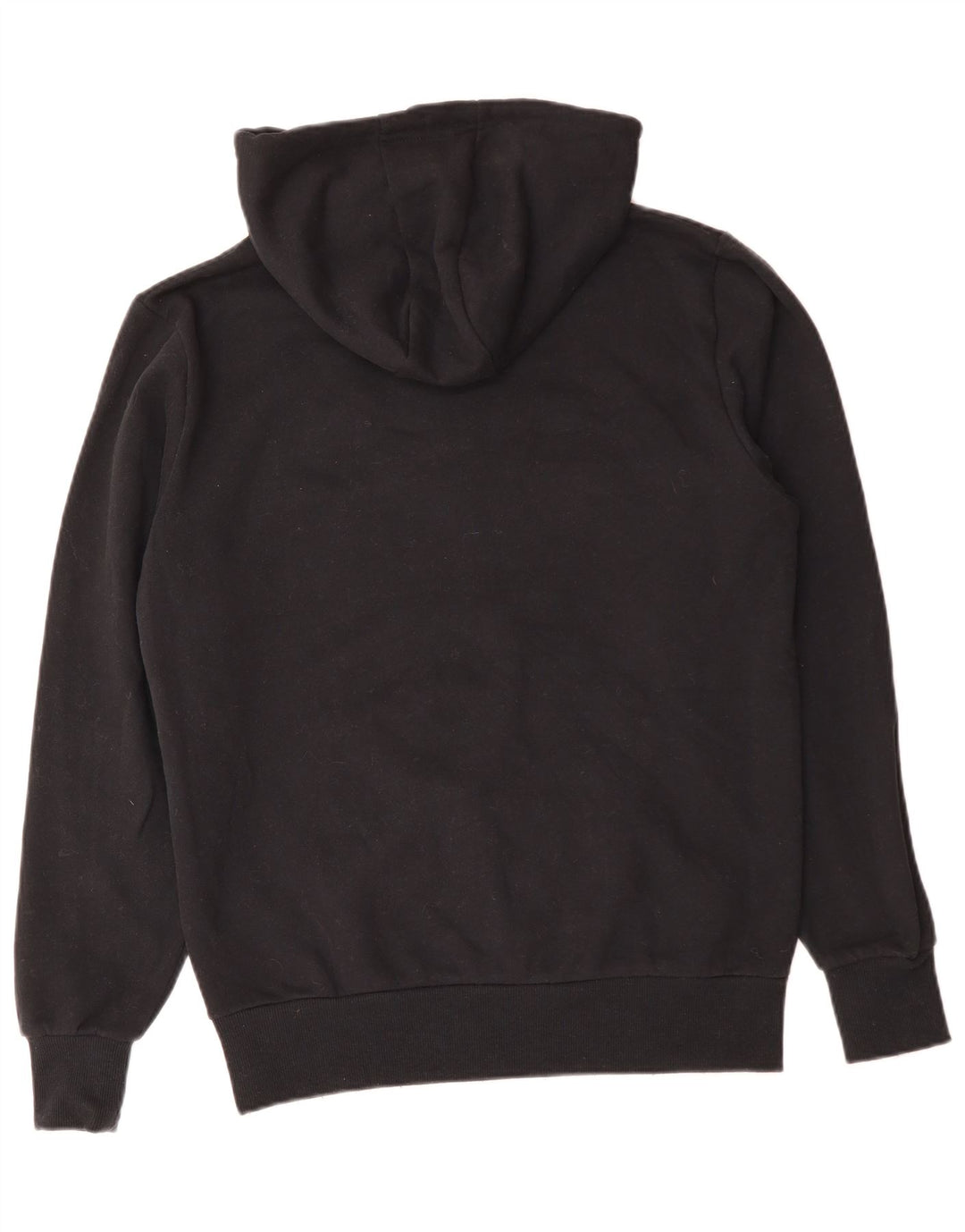 Maglione con cappuccio e zip da uomo ELLESSE in cotone nero medio