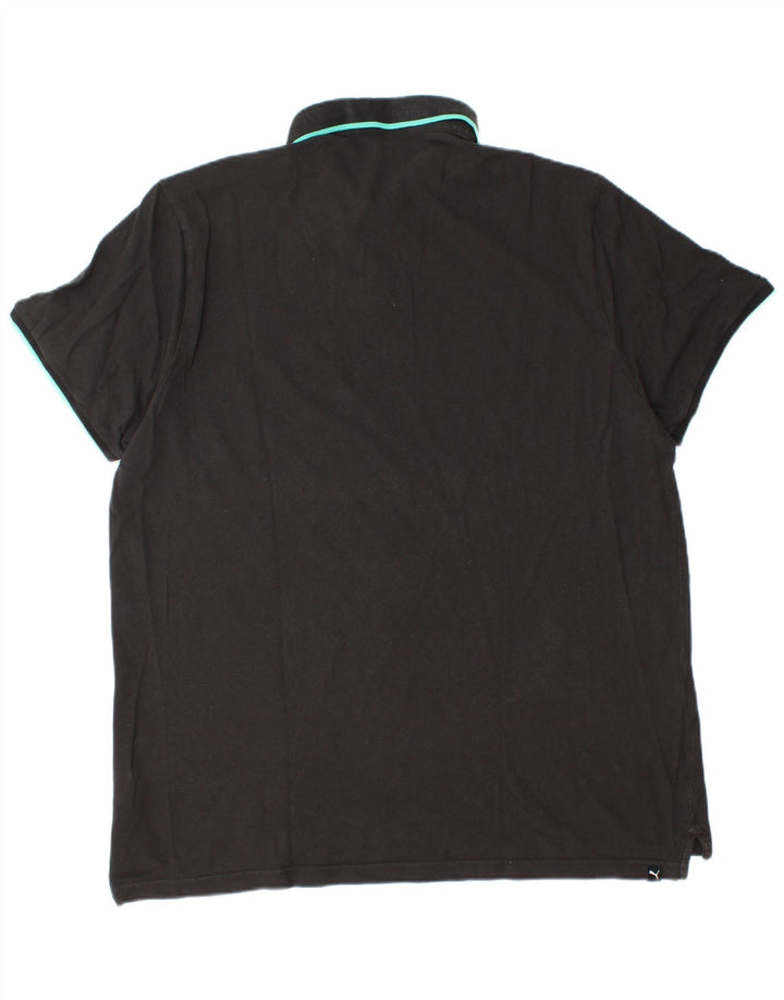 Polo PUMA da uomo 2XL in cotone nero
