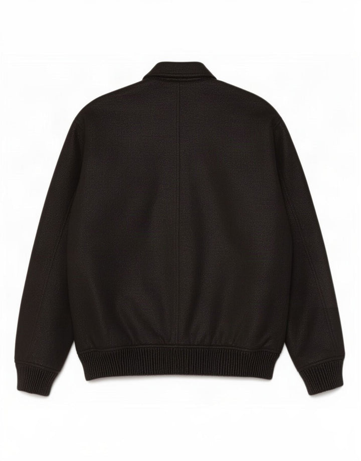 Giubbotto bomber da uomo Zara UK 40 grande poliestere chiazzato nero