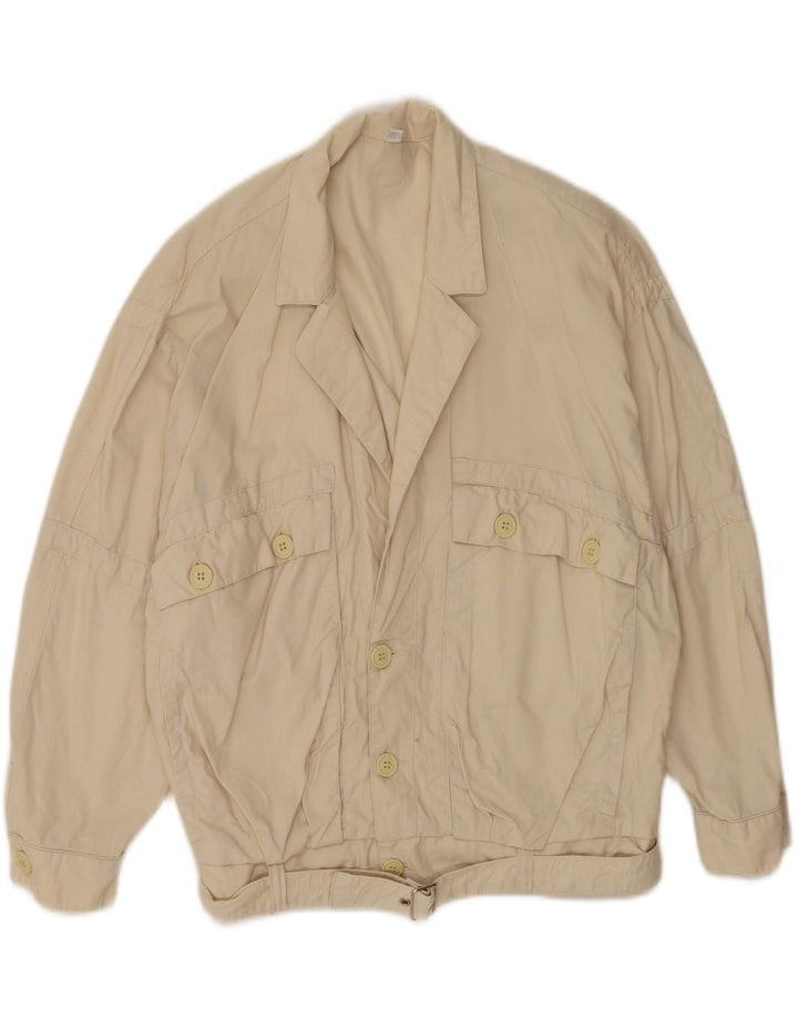 Giubbotto bomber a pipistrello da uomo Swinger UK 44 2XL Cotone beige
