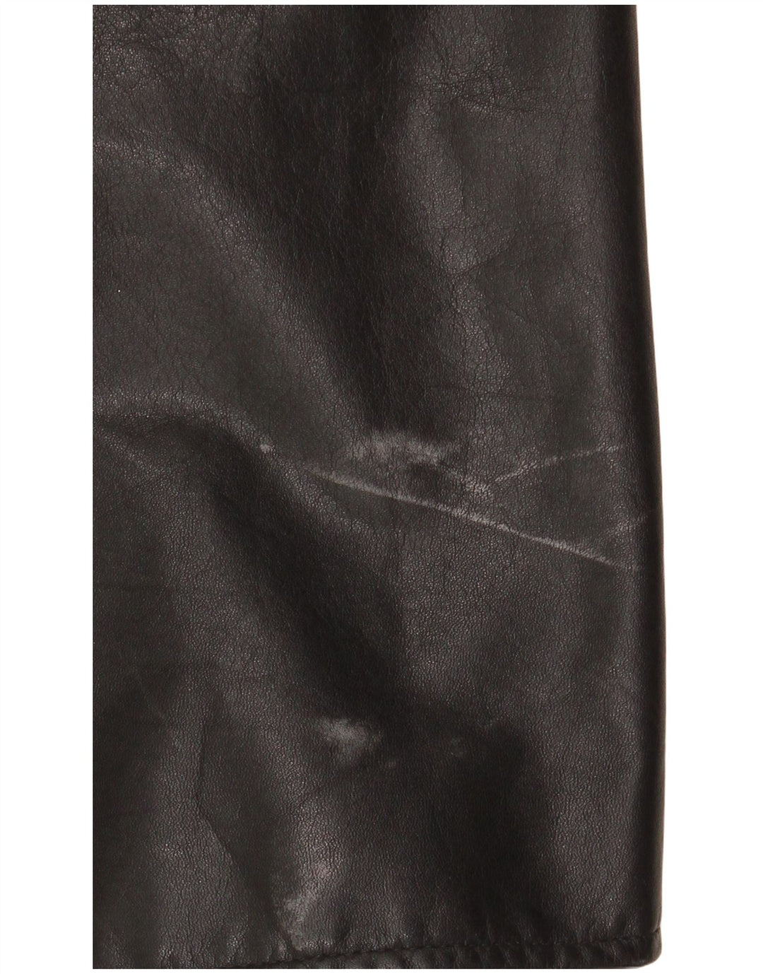 Cappotto in pelle vintage da uomo IT 54 2XL Pelle nera