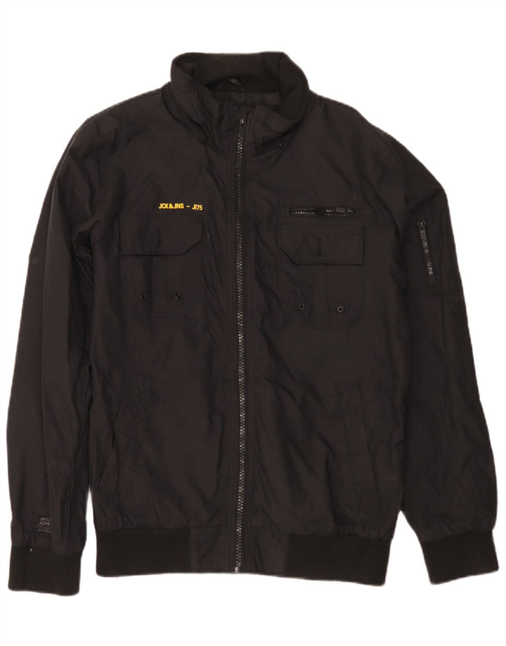 Giubbotto bomber da uomo Jack & Jones UK 38 nylon nero medio