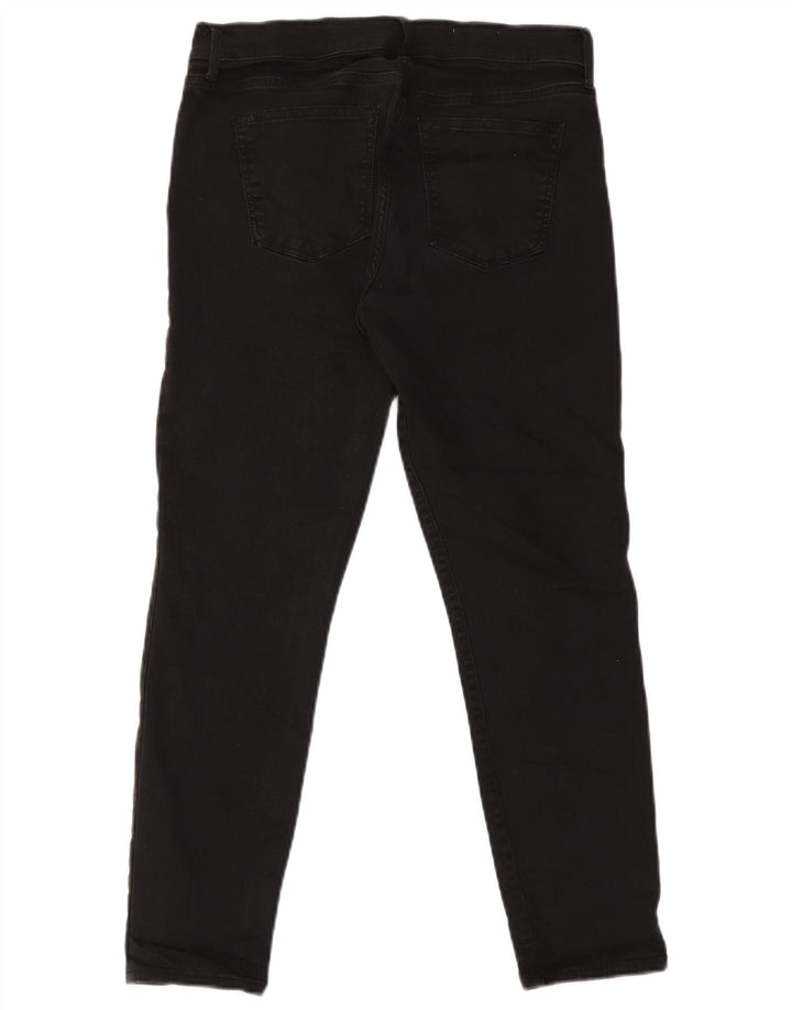 Jeans slim da donna Gap UK 10 piccoli W30 L27 cotone nero