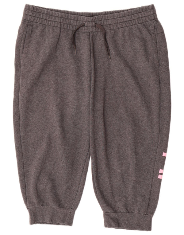 Pantaloncini sportivi Bermuda grafici da donna ADIDAS UK 20/22 XL Grigio