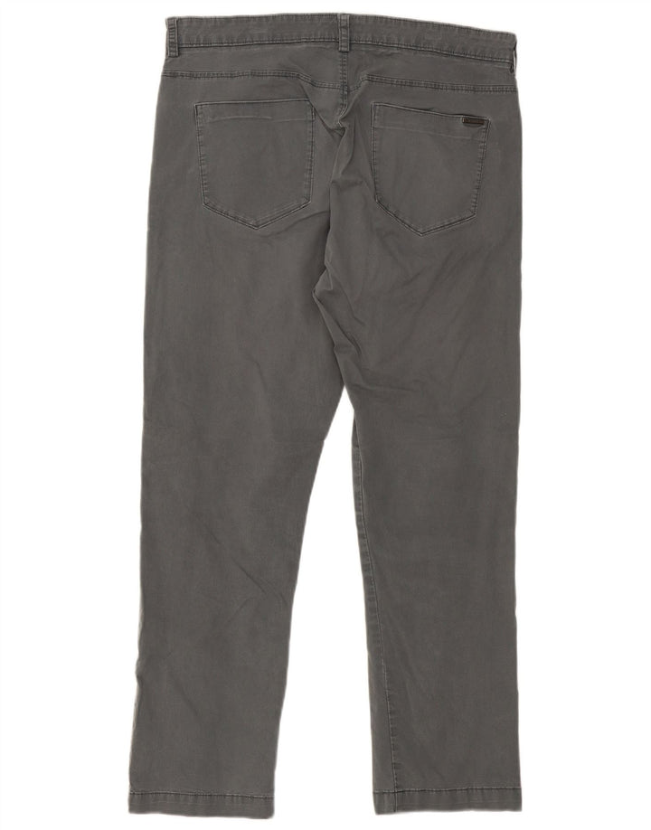 CALVIN KLEIN Pantaloni casual dritti da uomo W34 L30 Cotone grigio