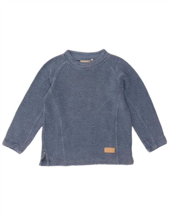 WEIRD FISH Felpa da donna Maglione UK 14 Cotone blu medio