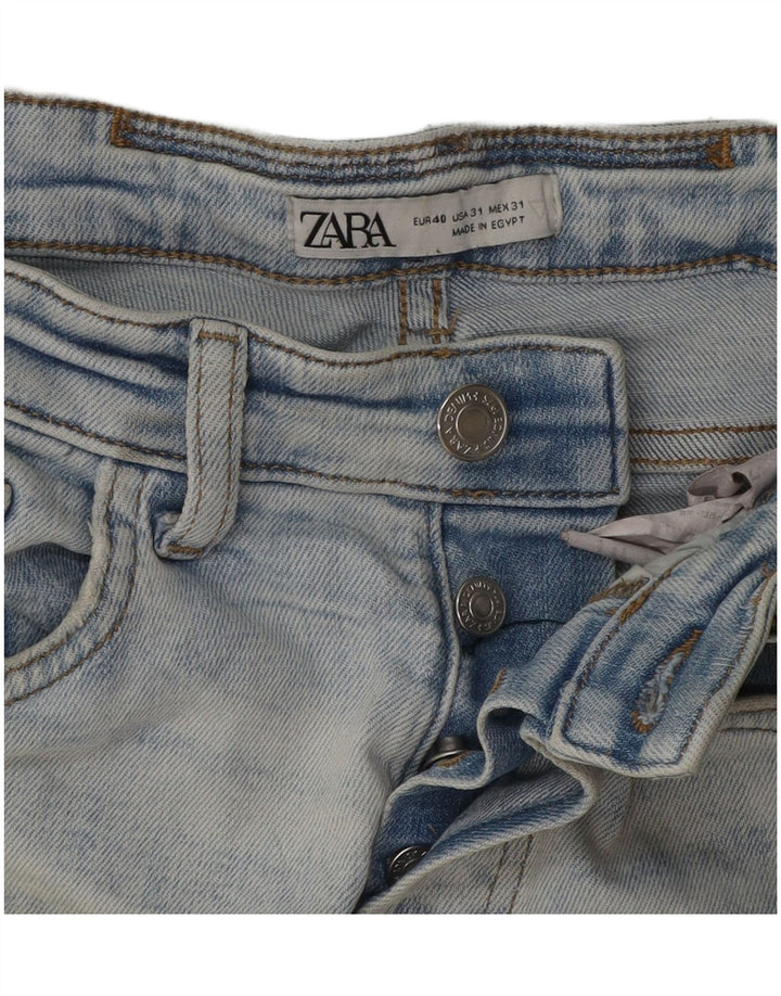 Jeans skinny effetto consumato Zara da uomo EU 40 medio W31 L29 blu