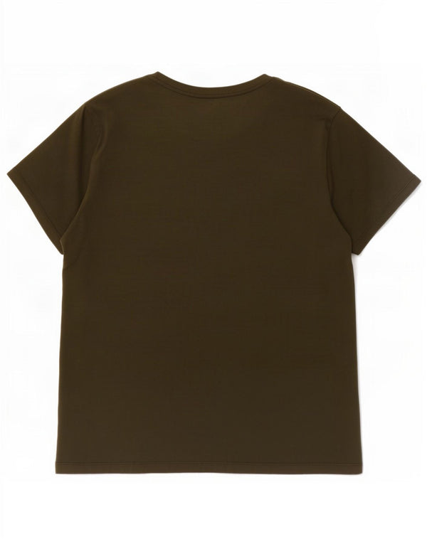 T-shirt grafica da uomo Hugo Boss Top XL in cotone kaki