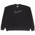 Felpa grafica Nike Dri Fit da uomo, grande, in cotone nero