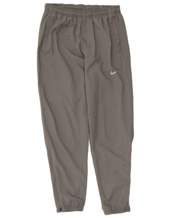 Pantaloni da tuta Nike Dri Fit da uomo, pantaloni da jogging, piccoli, in poliestere grigio