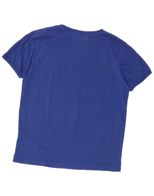 T-shirt grafica da donna con vestibilità regolare Diesel, taglia UK 18 XL, cotone blu