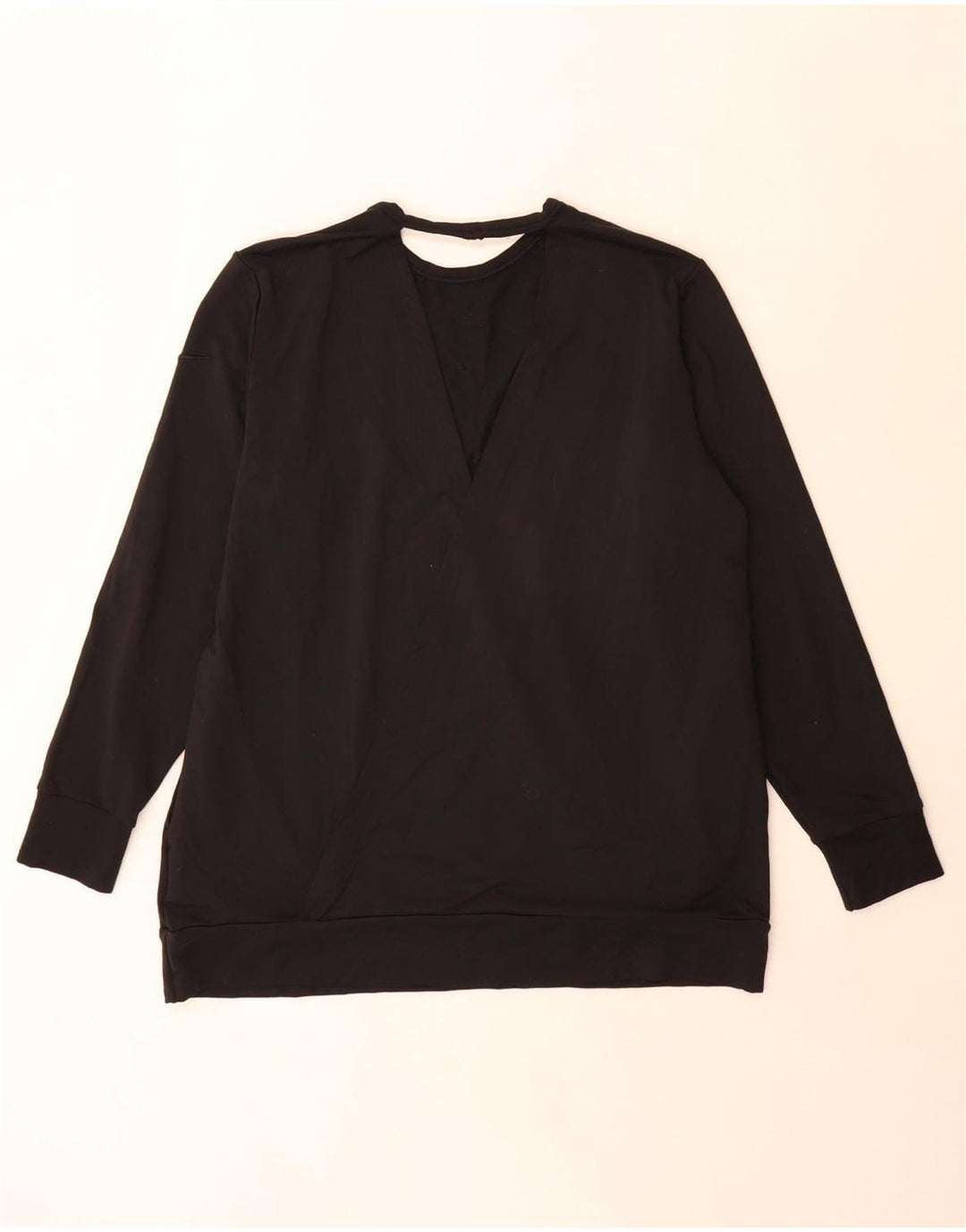 Felpa oversize da donna Nike Dri Fit maglione UK 14 medio nero